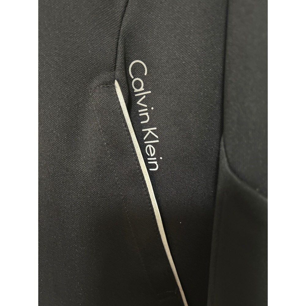 Calvin Klein Performance Mens XL Track Jacket Black Full Zip Reflective Piping - Picture 4 of 13